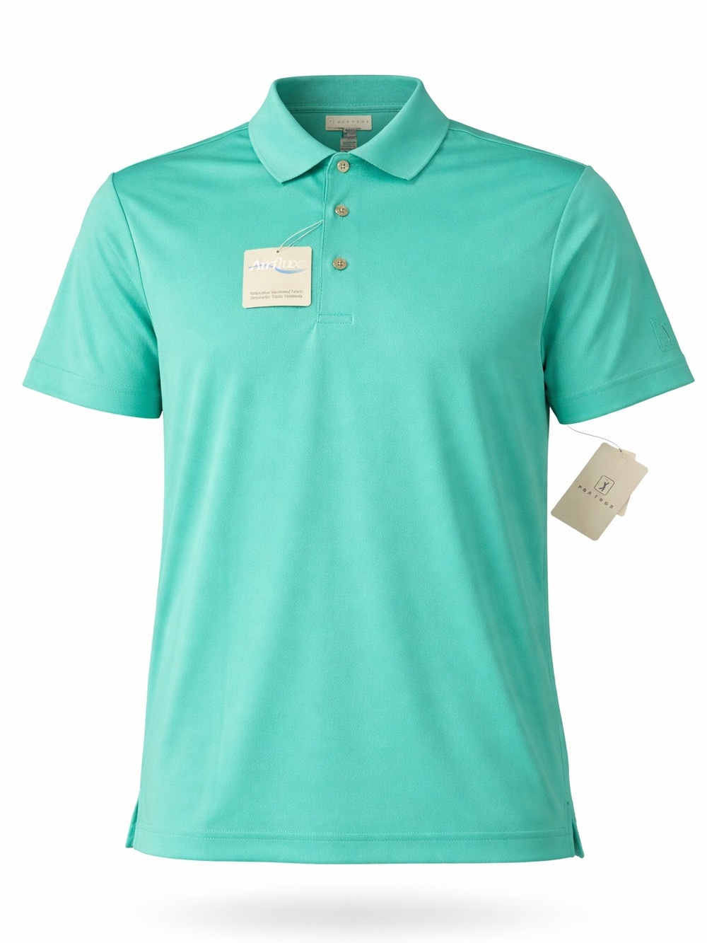 Men’s Aqua Polo Shirt PGA Tour size small Airflux